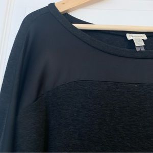 Dynamite dark grey dress/tunic with satin